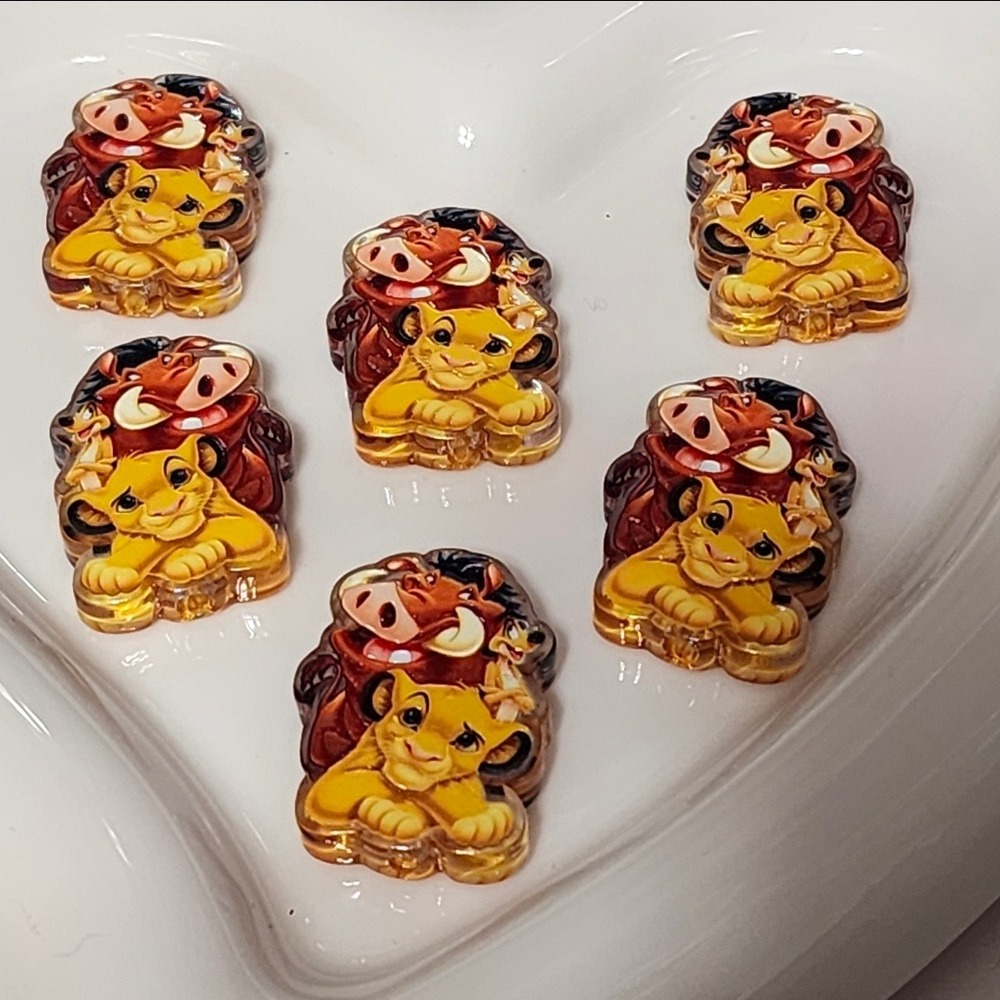 Lion Pig Beads 2 Pcs Focal Bead Beaded Pen Jewelry Making Acrylic